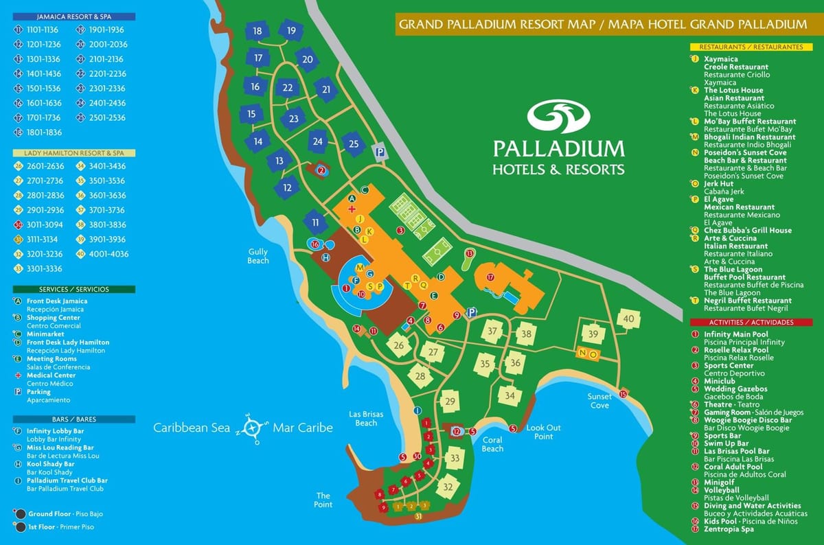 خريطة grand palladium jamaica resort