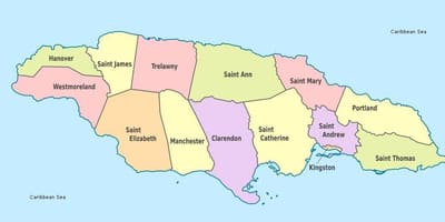خريطة المسمى جامايكا