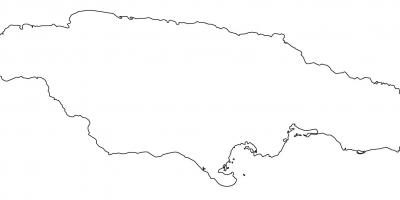 خريطة جامايكا فارغة