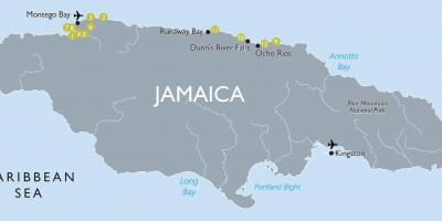 خريطة مطارات جامايكا